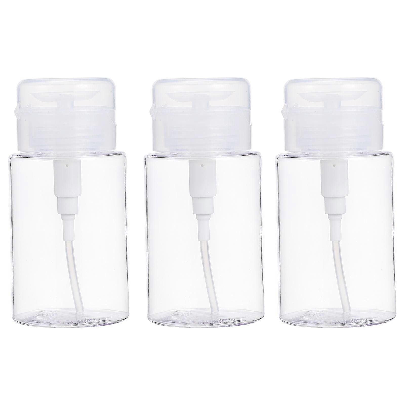 White Manicure Press Bottle for Cleaning Solution 15Pcs Set