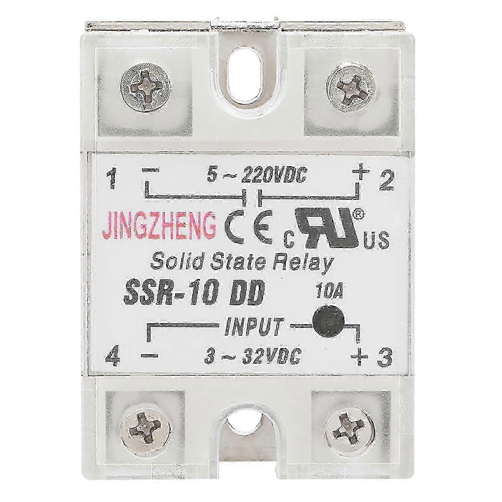 SSR-10 DD 10A 5-220VDC Solid State Relay compatible with Industrial Automation Process