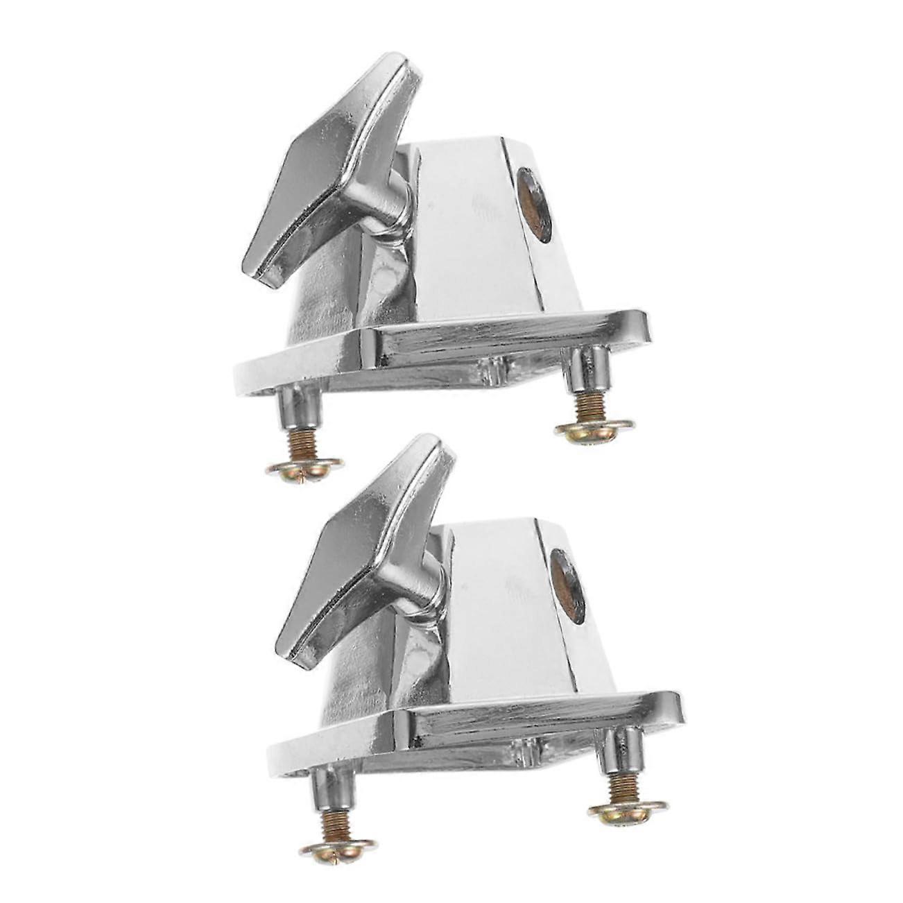 2pcs Drum Rack Mount Bracket Set with Mallet Holder, Quick Access Storage for Percussion Setup