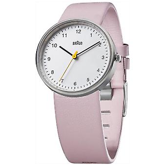 Braun Classic Quartz analoge vrouwen horloge met BN0231WHPKLAL Cowskin armband