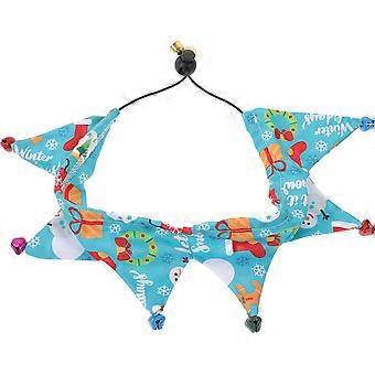 Comfortable Cat Collar Christmas Neckerchief with Bells for Cats