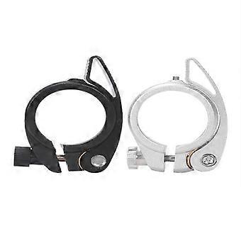 2Pcs Folding Bicycle Seat Pipe Clamp with Quick Release Lever on Behalf is Suitable Sp8 Pipe Clamp with 40.8mm, Black-WHBYV