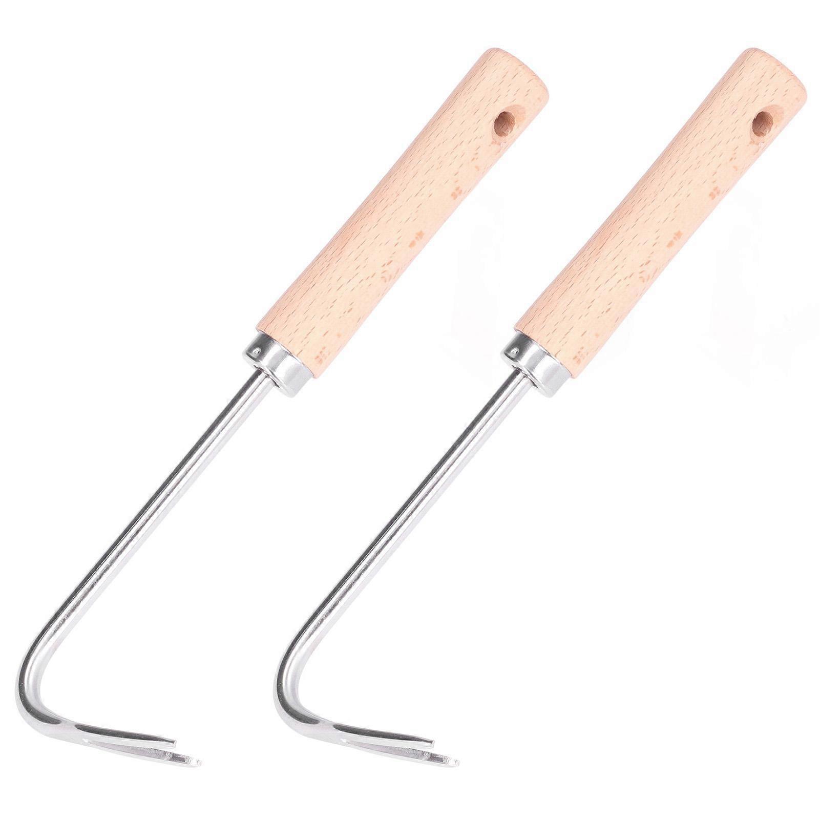 2pcs Garden Weeder Lightweight Efficient Labor Saving Ergonomic Design Small Compact Digging Supplies