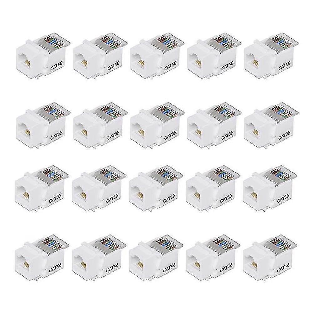 20pcs Cat5e Utp Network Module Rj45 Connector Incompatible withmation Socket