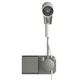 Hair Dryer Holder No Need to Hold Adjustable Wall Hanging Free of Hands No Need to Punch Holes Air Duct Storage Rack core