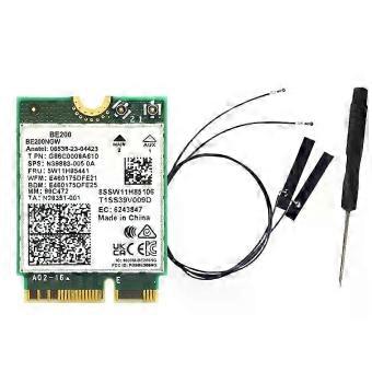 IYBBW-WIFI 7 BE200 BE200NGW WiFi Card+Antenna BT 54 80211AX Tri-Band M2 NGFF Wireless Network Adapter for Win10/11