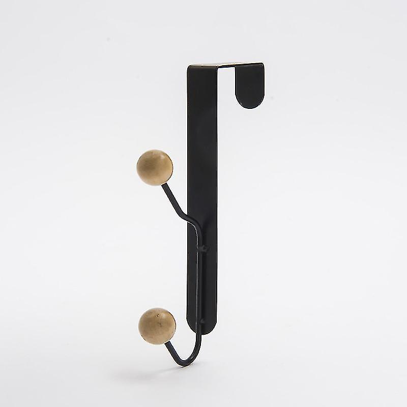 Kitchen And Bathroom Storage Clothes Without Perforation Door Hook black)