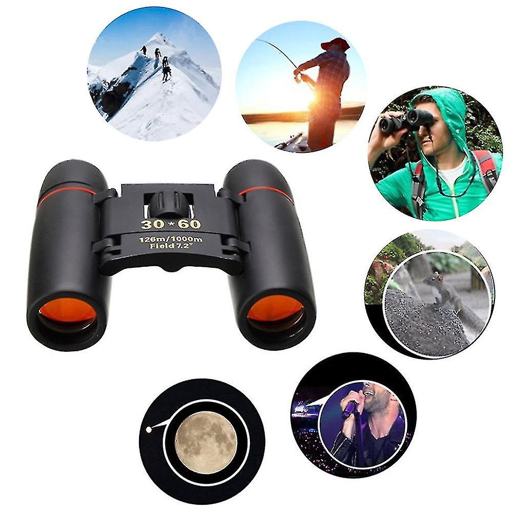 Zoom Telescope 30x60 Folding Binoculars With Low Light Night Vision