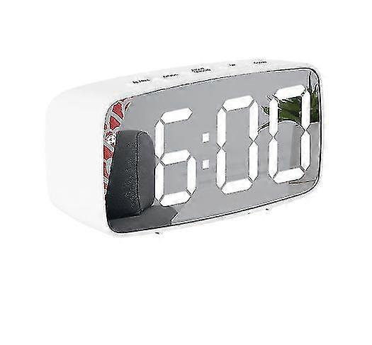 Mirror Alarm Clock LED Electronic Clock Silent Bedside Clock Silent Clock