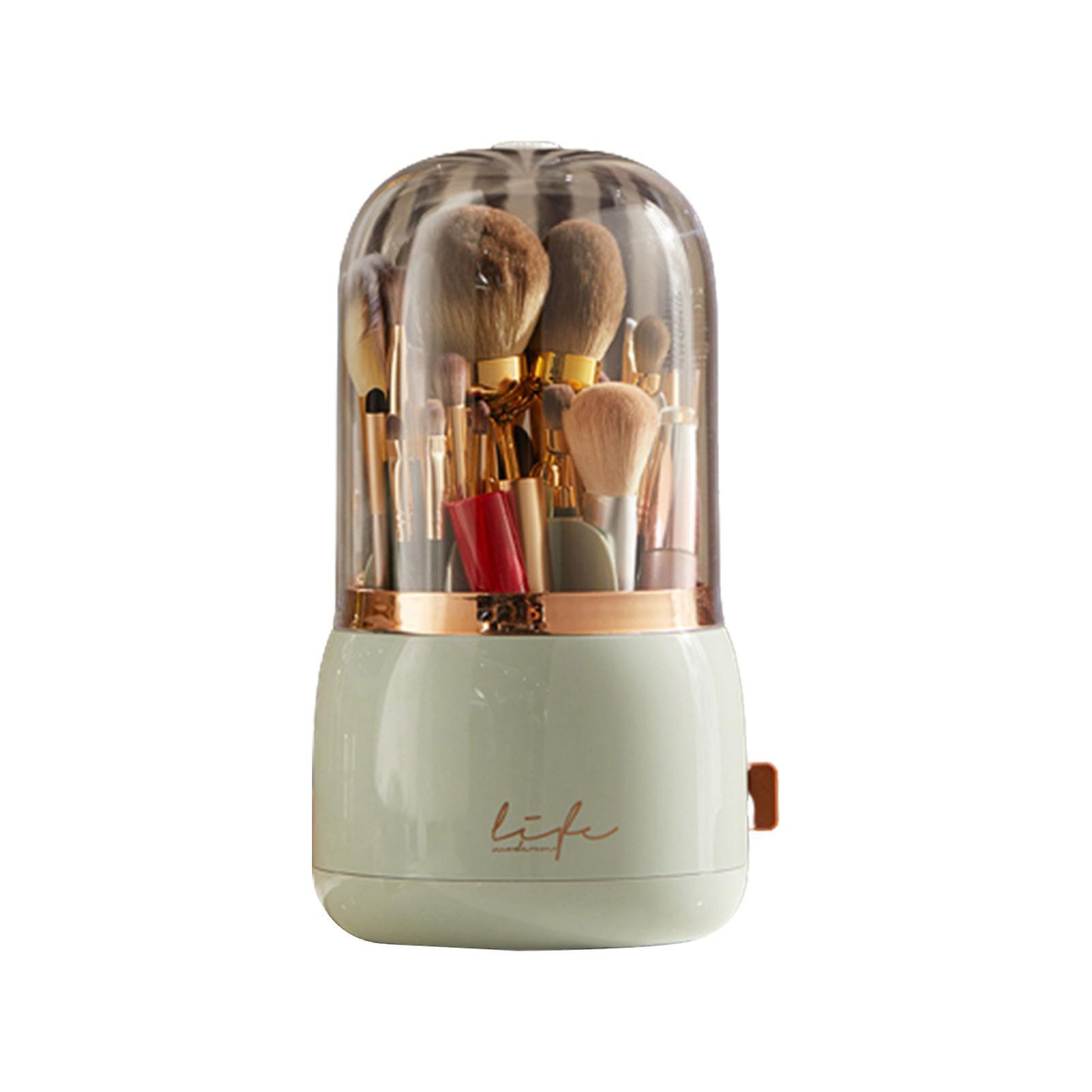 Transparent Makeup Brush Holder Separation Design 360 Rotatable