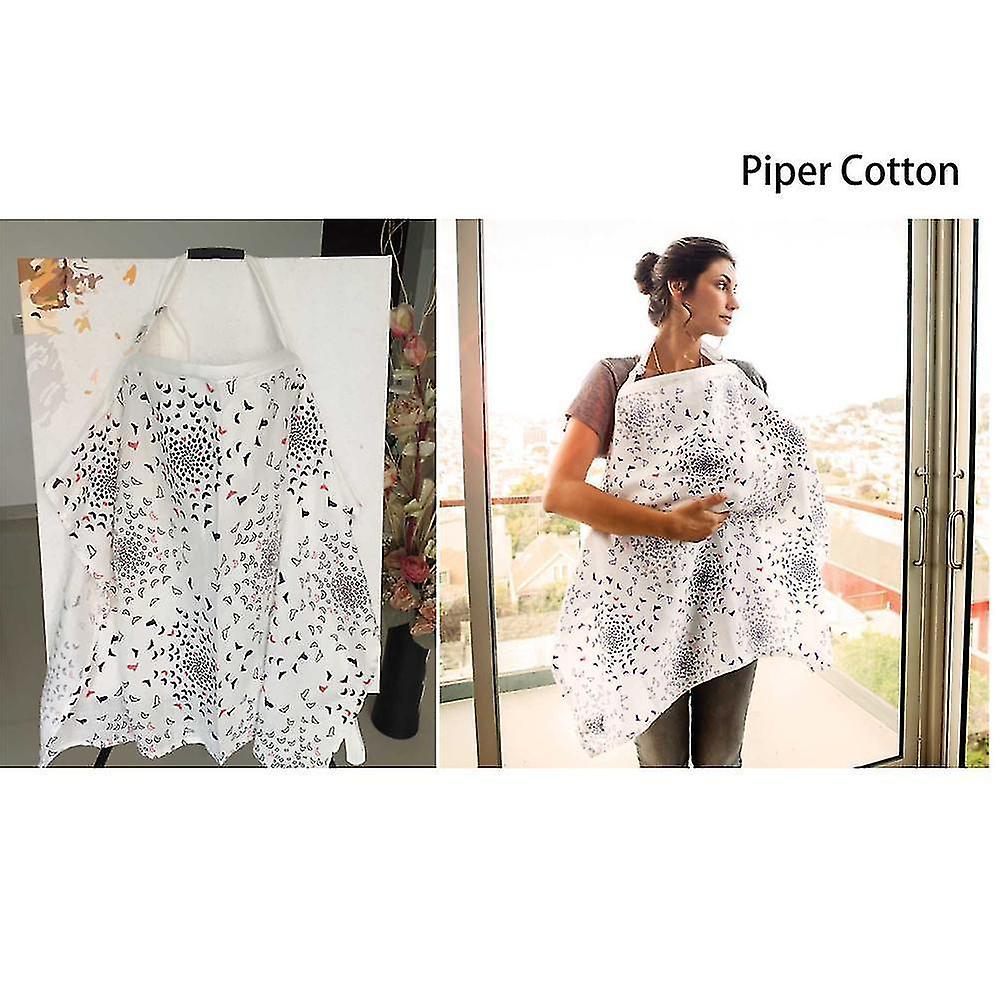 Piper Cotton Breastfeeding Cover Baby Infant Breathable Cotton Muslin Nursing Cloth