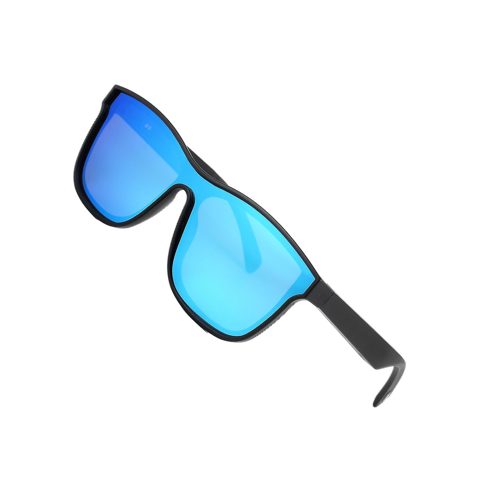Smart Bluetooth Glasses IP5 Waterproof Compatible with IOS Android Blue