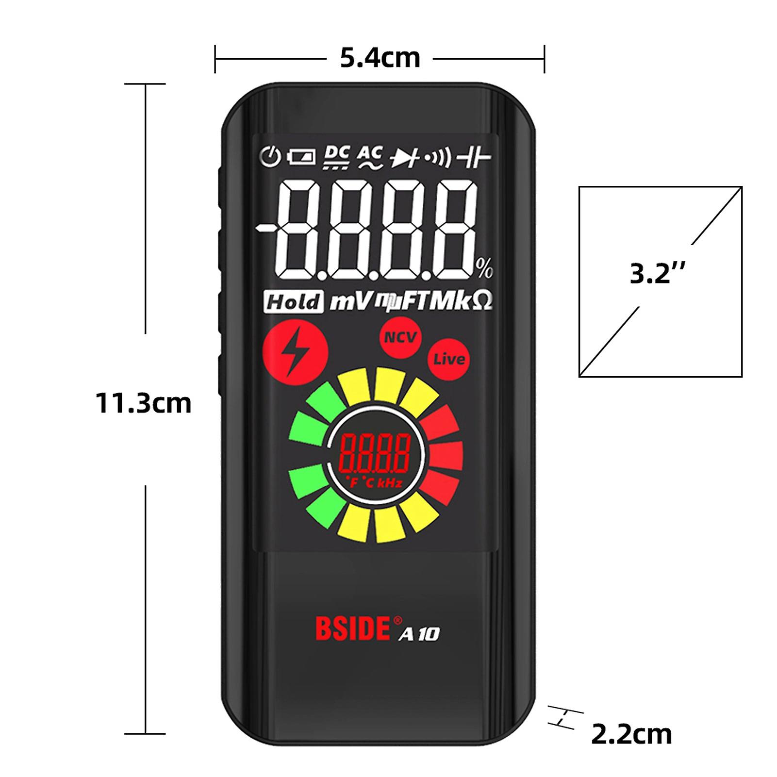 Bside A10 Mini Smart Digital Multimeter Ncv Tester Voltmeter Ac/dc Voltage Resistance Capacitance Frequency Diode Measuring