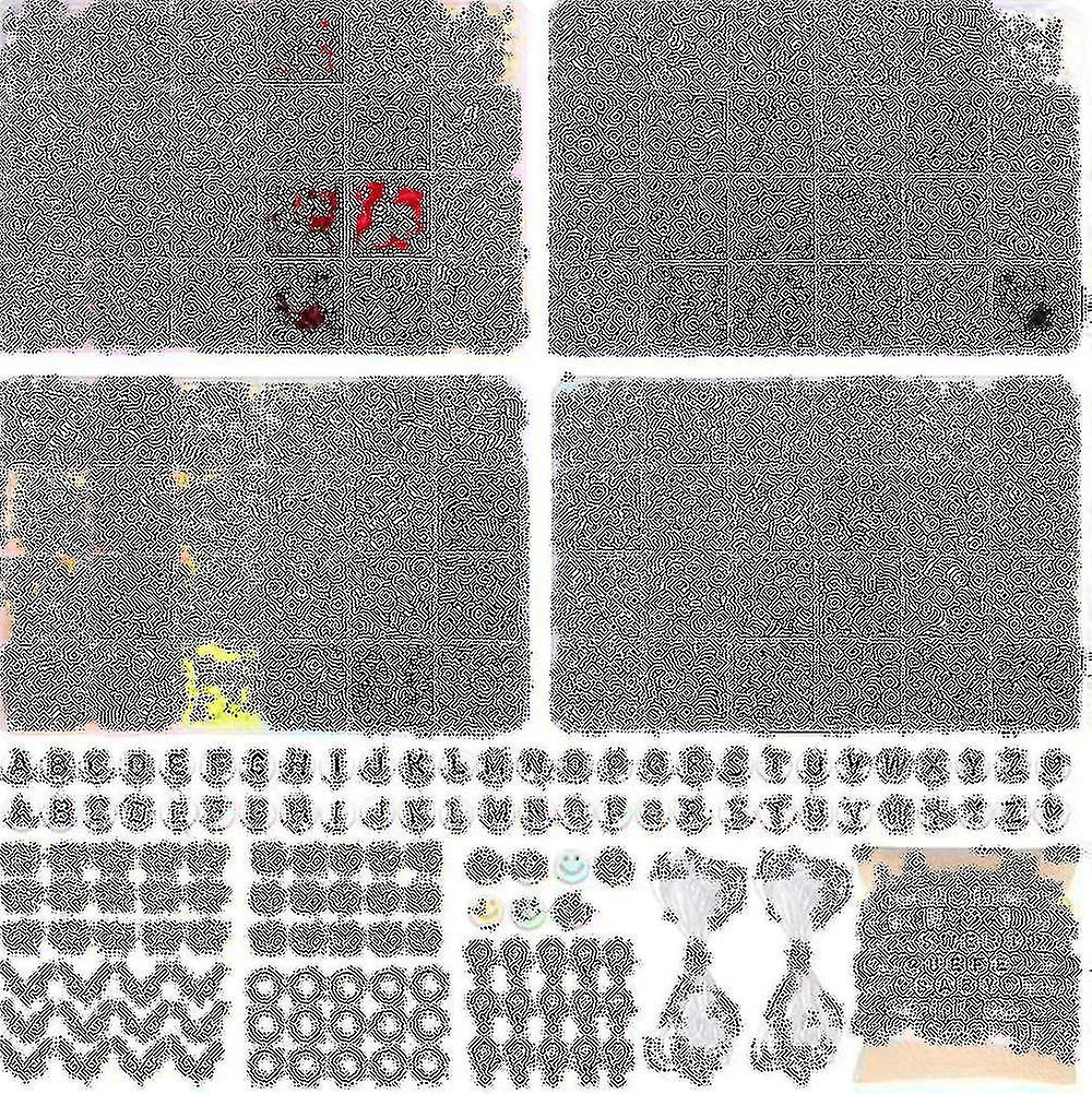 9600 Tonperlen für Schmuck Making Kit, 96 Farben Spaced Black Stone Perlen Flat Round Polymer Clay Perlen Mit Buchstabenperlen Smiley Perlen und Elastic St