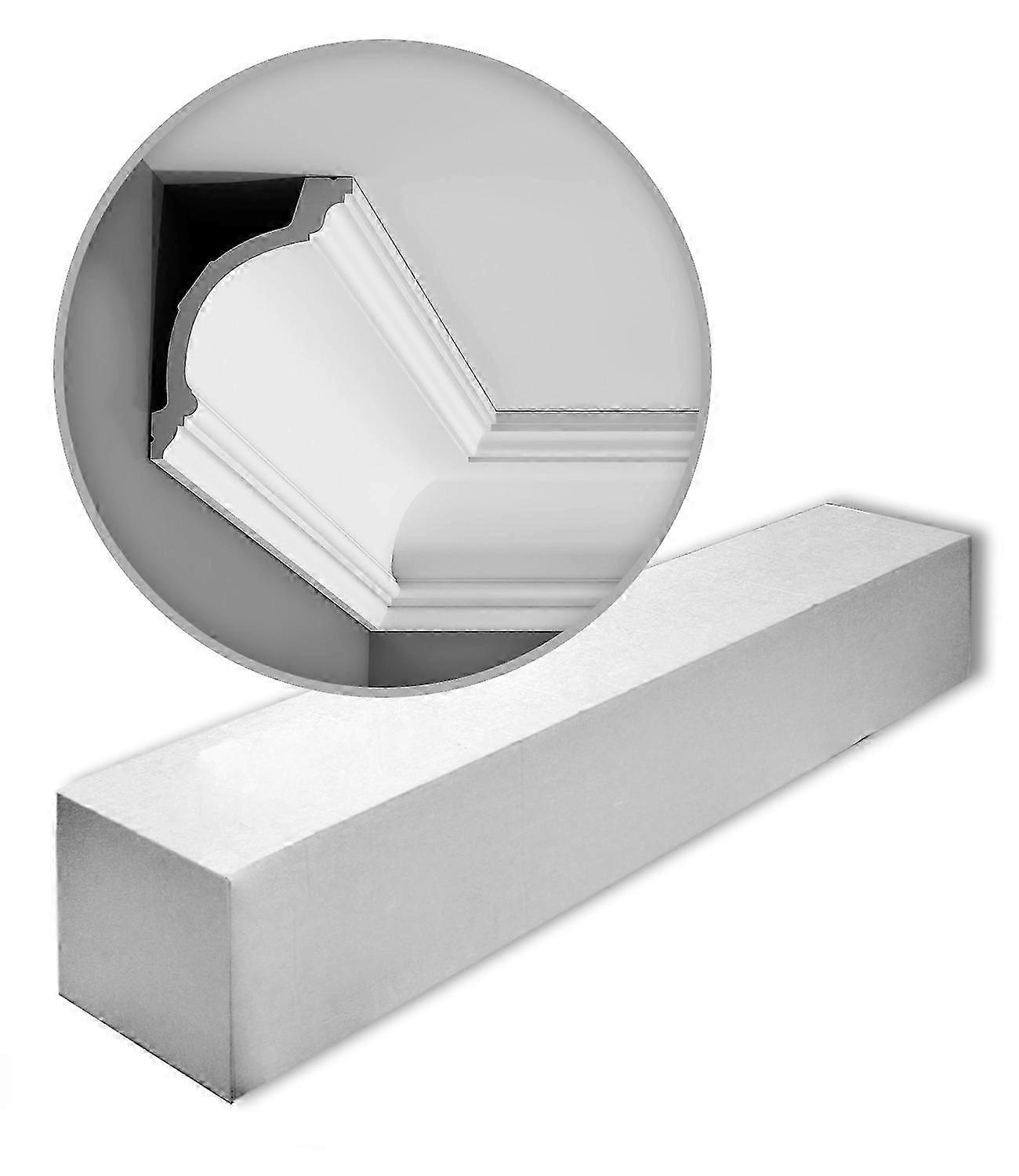 ORAC NV 7 x Eckleisten C217-box 14 Meter LUXXUS Purotouch® 200 cm weiß vorgrundiert leicht, robust, extrem maßhaltig