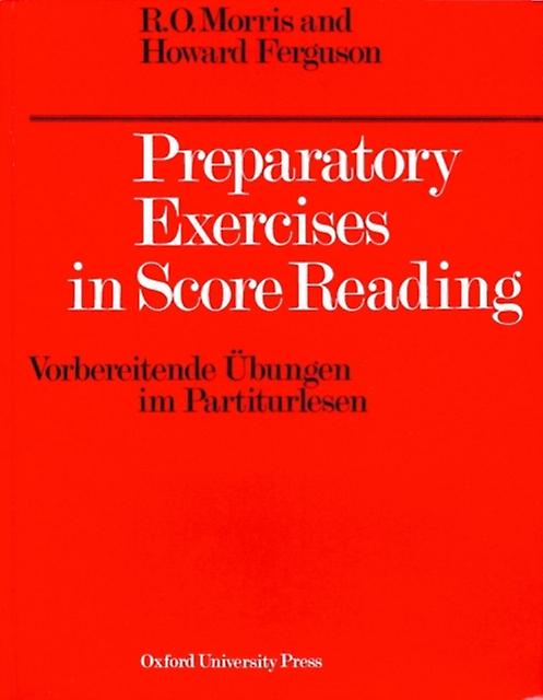 Preparatory Exercises In Score Reading Sheet music Book