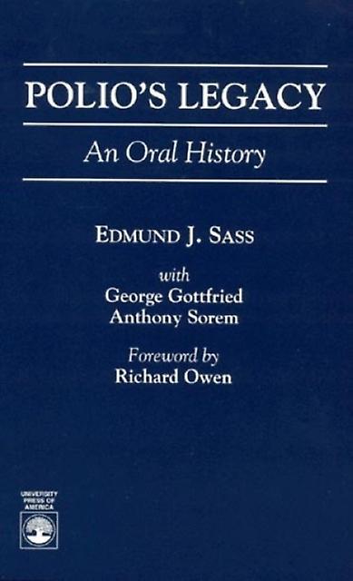 Polios Legacy by Anthony Sorem Paperback Book