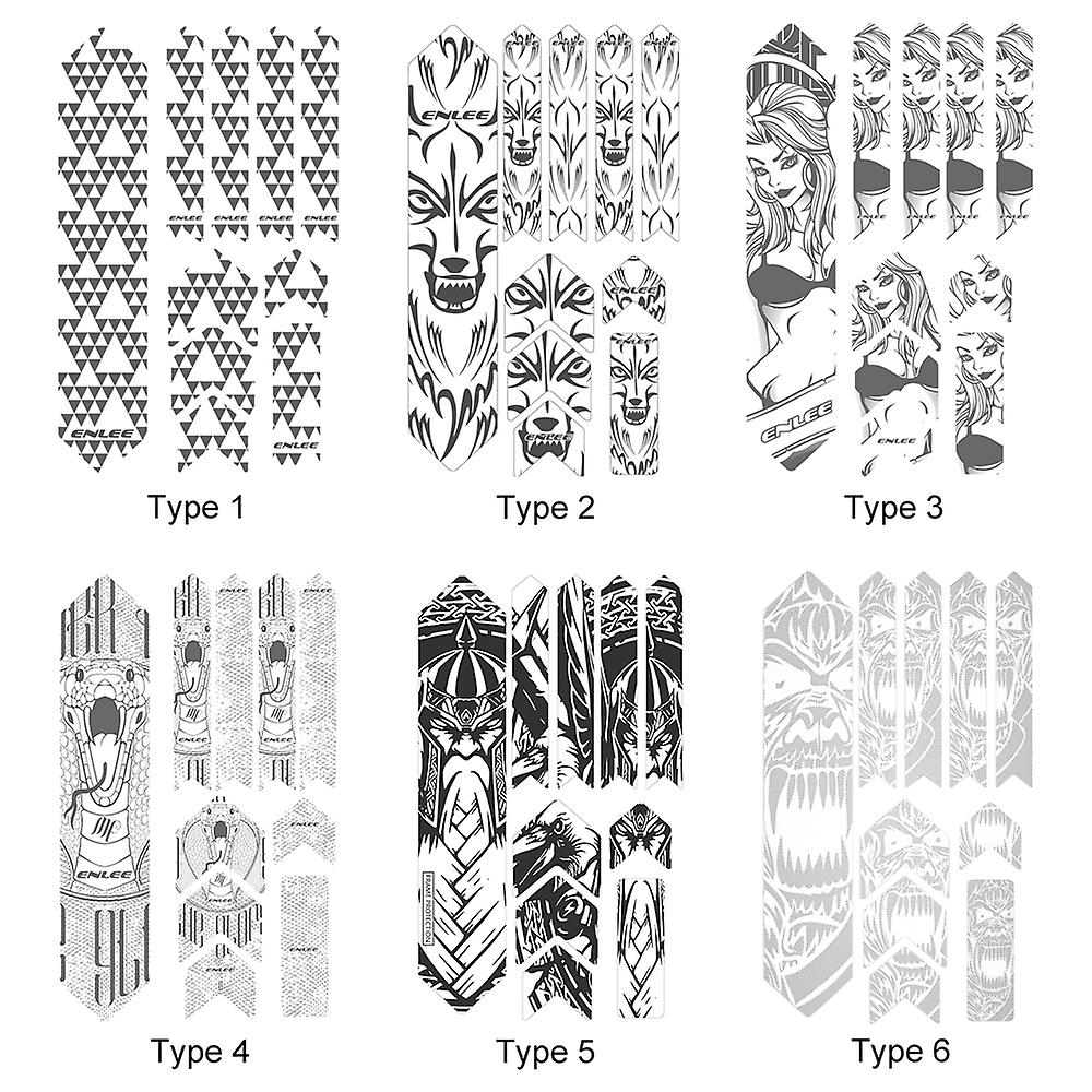 Bike Frame Sticker Scratch Resistant Frame Protector Removable Sticker