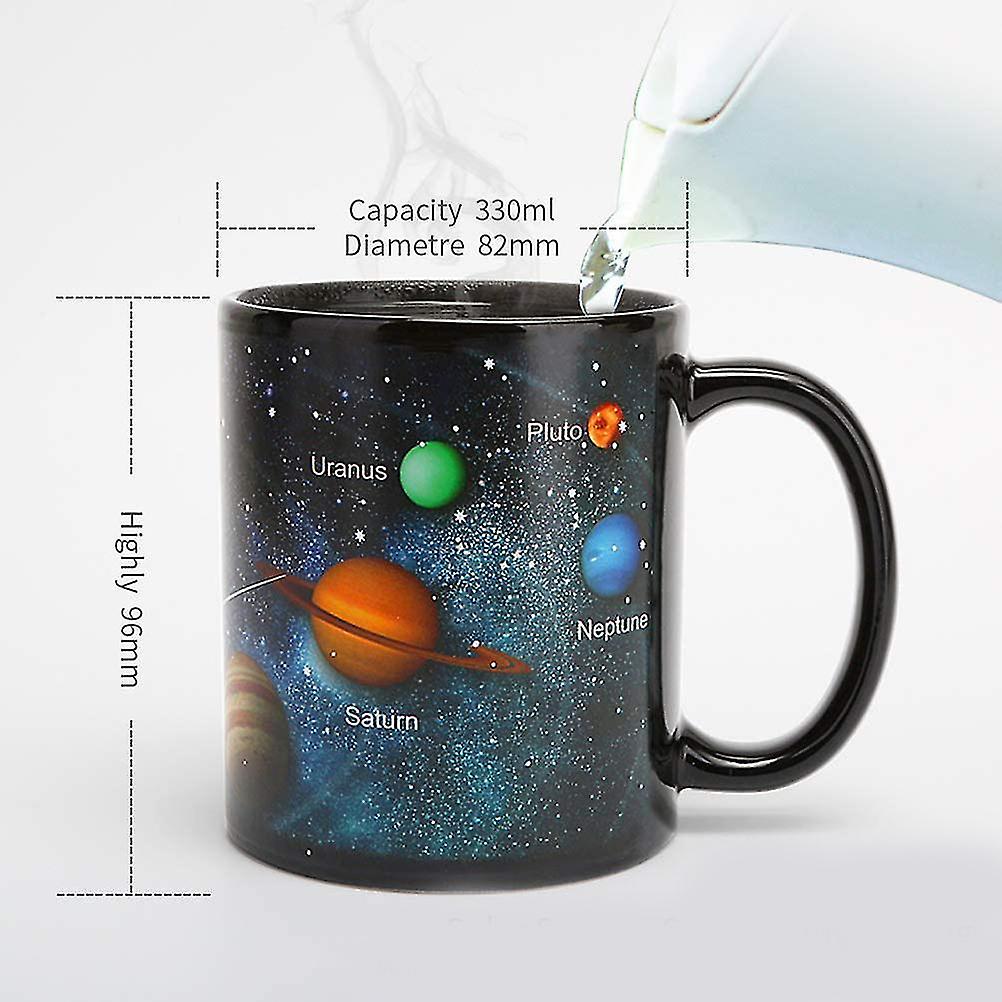 Fong Fong Thermal Effect Cups Color Changing Coffee Cup Drinking Cup Gifts 330ml Starry Sky (solar S