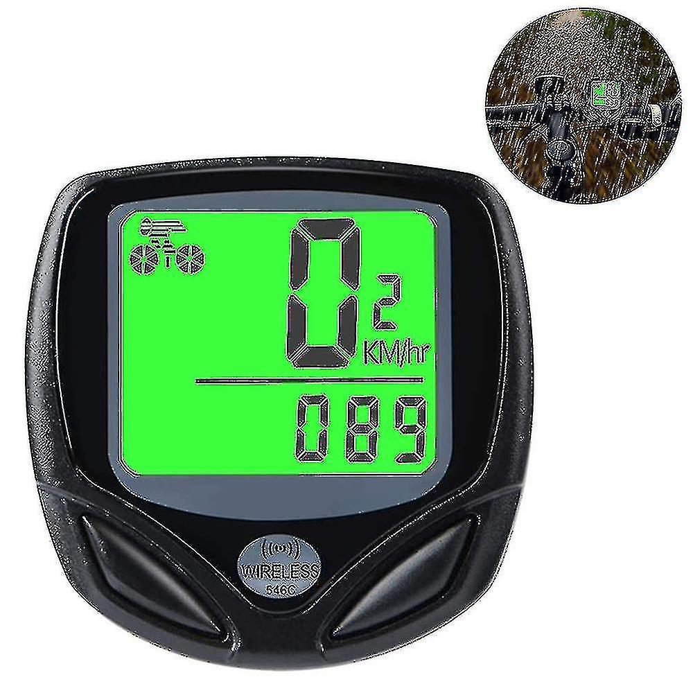 Bicycle Speedometer And Odometer Wireless Waterproof Cycle Bike Computer With Lcd Display Multi-func