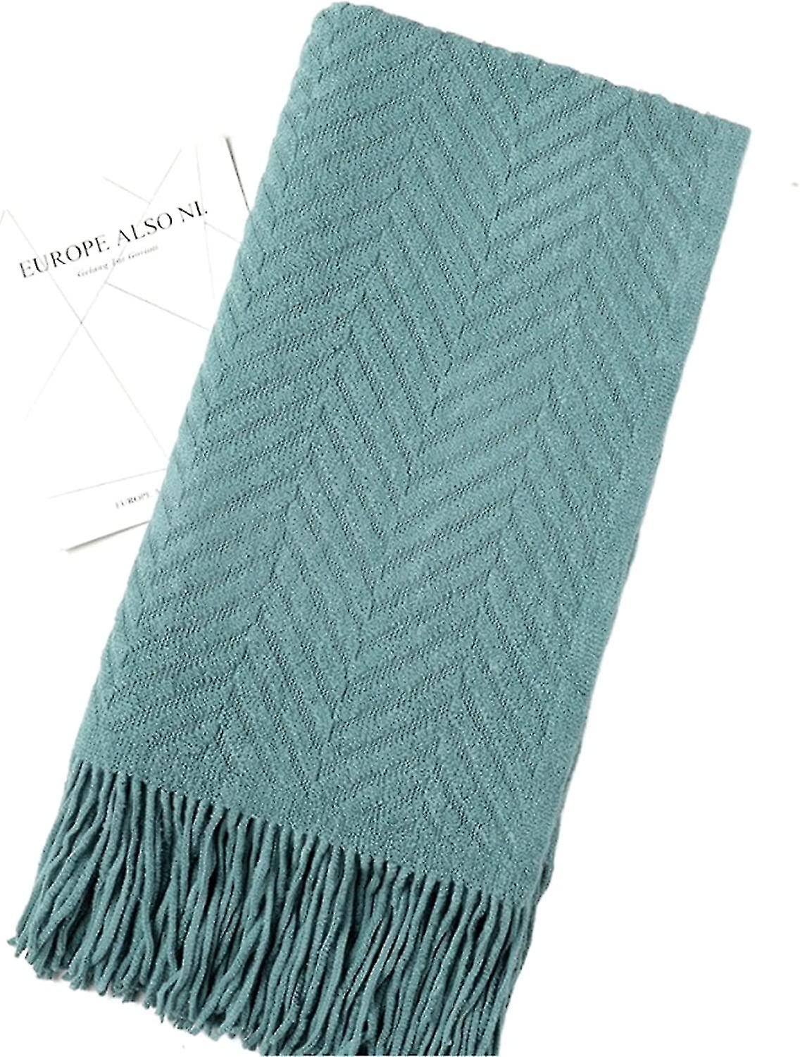 Cuddly Blanket Fluffy Super Soft Reversible Blanket As Fleece Blanket Bedspread Couch 130 X 150 Cm(blue