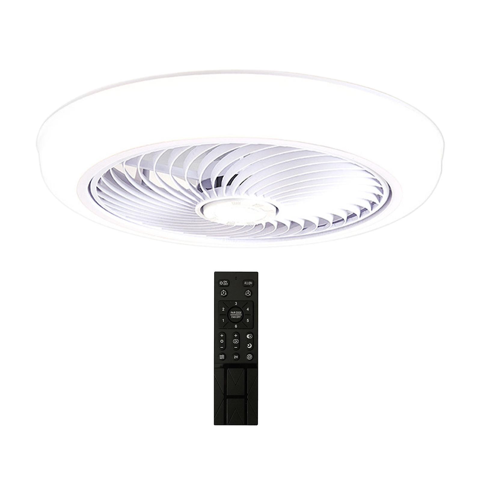 Ceiling Fan with Light Dimming Ceiling Lights for Kitchen Bathroom Cloakroom White