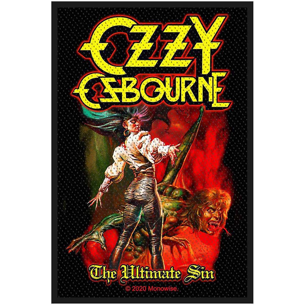 Ozzy Osbourne Standard Patch The Ultimate Sin new Official Black
