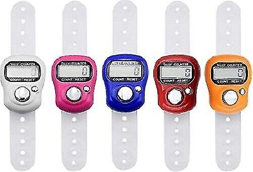 Finger Ring Digital Tasbeeh Tasbih Tally Counter Timer Religious Knitting Row