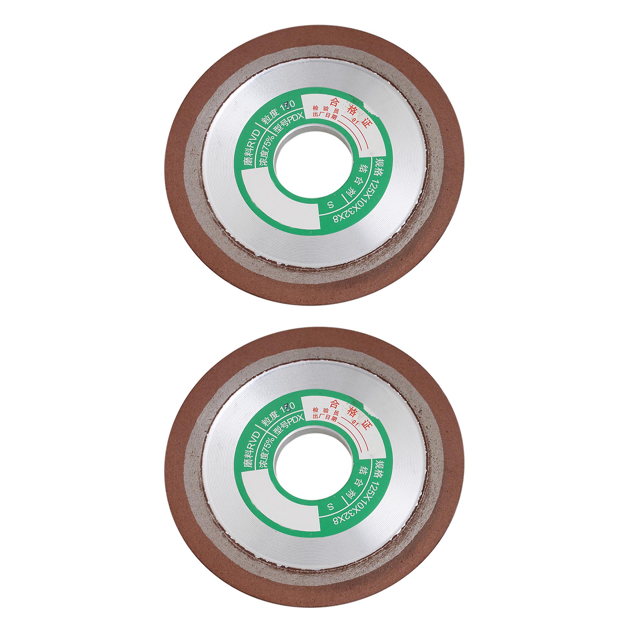 2pcs PDX Single Bevel Grinding Wheel 125x10x32mm for Processing 180#