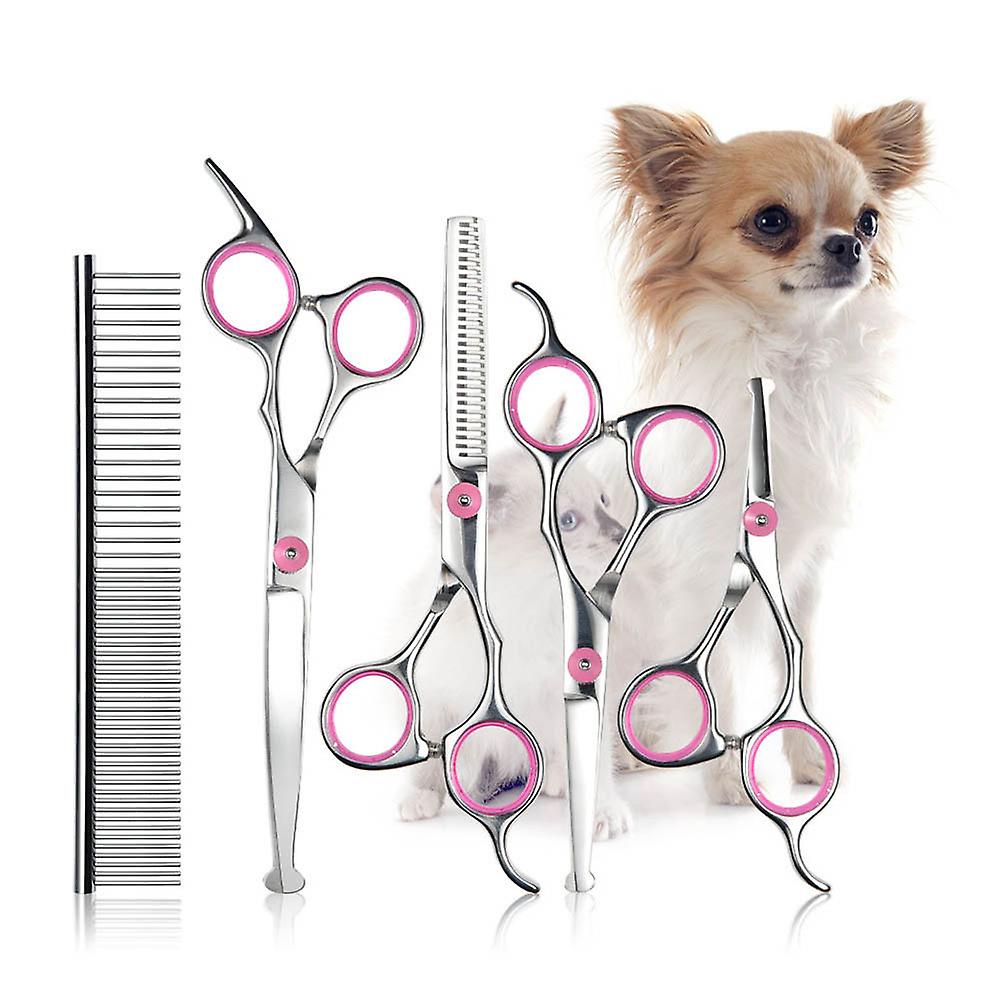 Professional Pet Grooming Scissors Kit with Comb