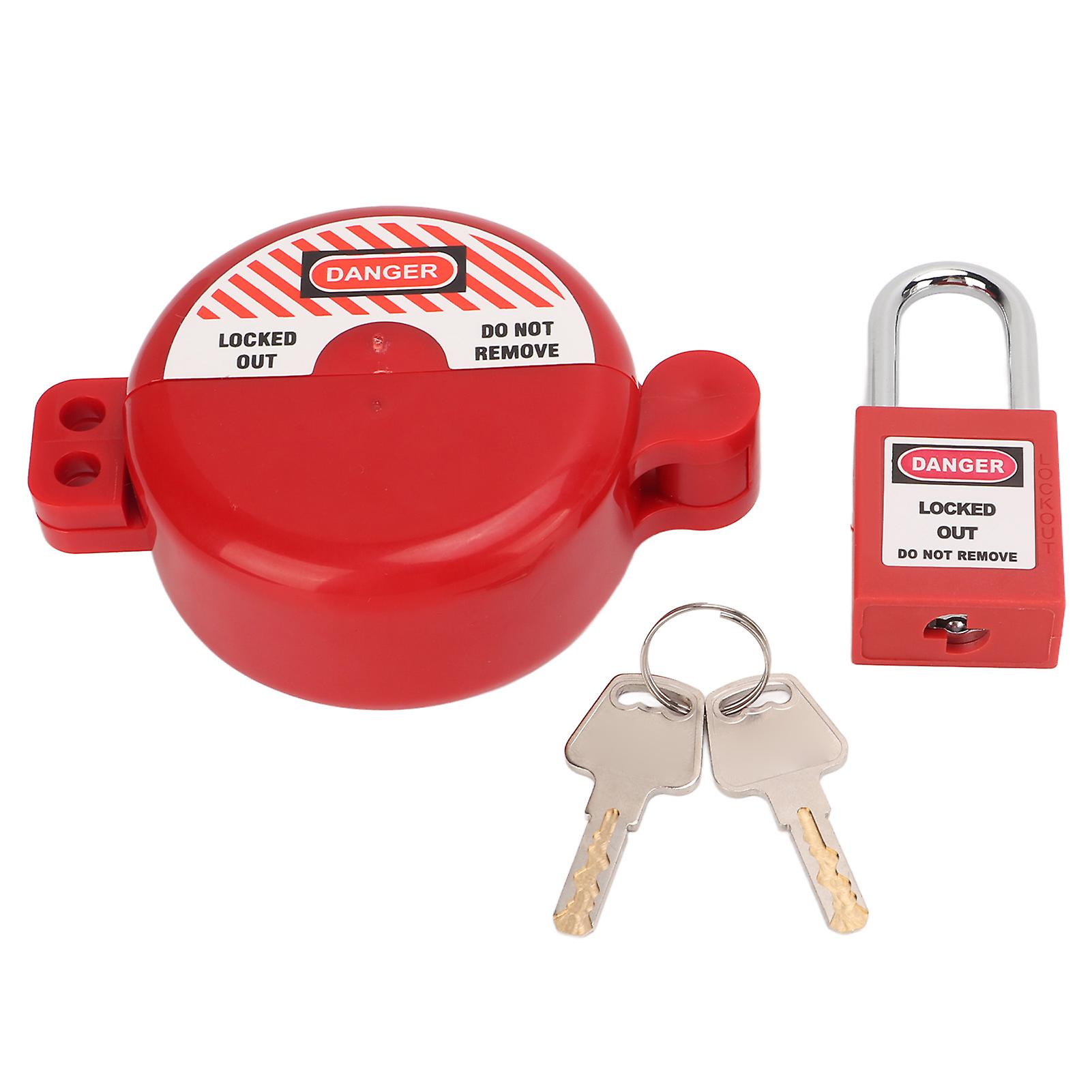 Serrure de vanne de verrouillage avec cadenas de sécurité résistant à la chaleur et aux chocs pour robinet d'eau et de gaz