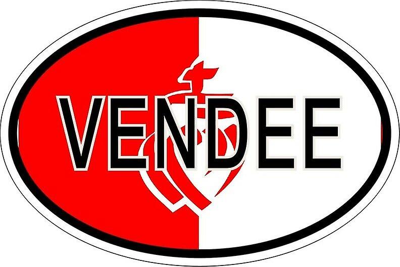 Sticker sticker oval oval flag code country sellsee vendeen department