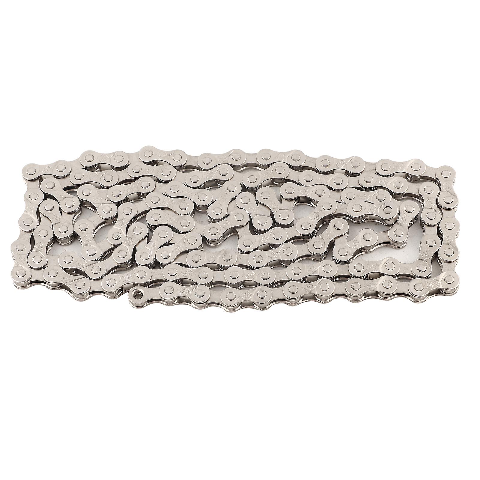 116 Links Bicycle Chain Universal Single Speed High Strength Mountain Bike Derailleur Chain argent