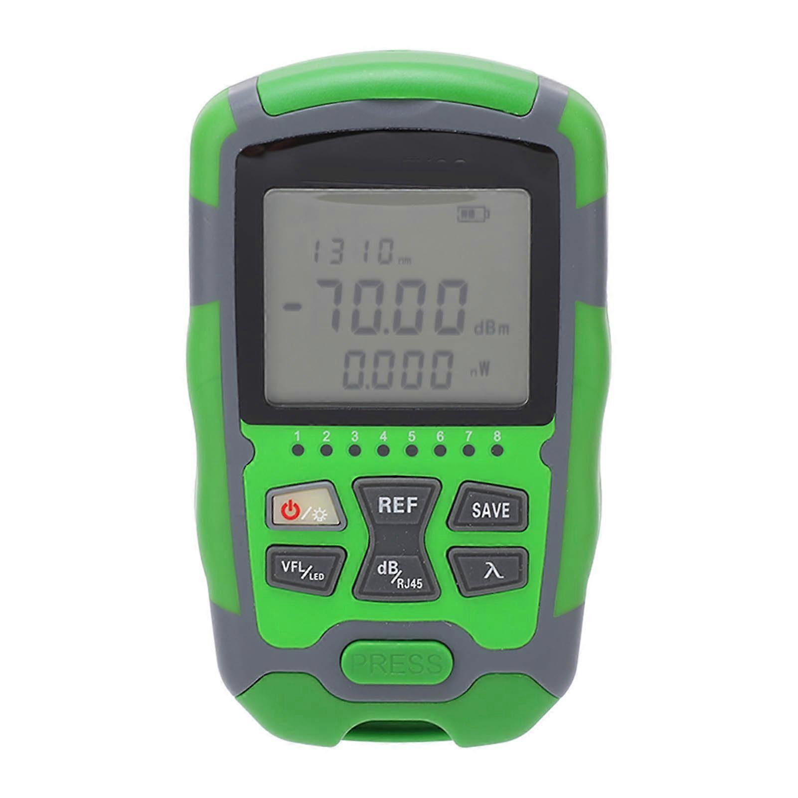 Optical Fiber Power Meter Optic Cable Tester ‑70~+10dbm Digital Display Rechargeable 50MW