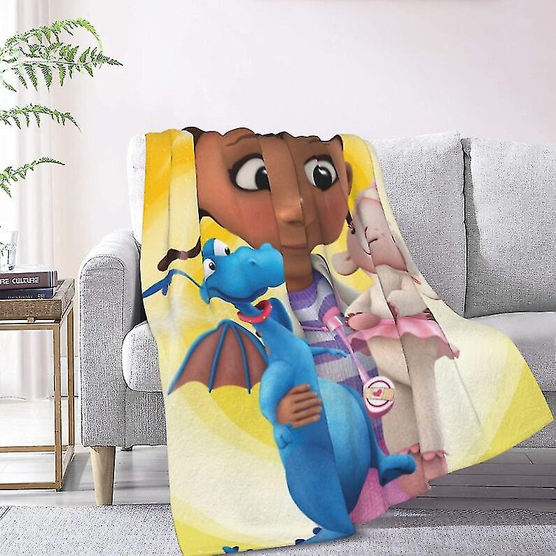 Custom Name Blanket Disney Doc Mcstuffins Tapestry Personalized Blankets Birthday Gift Customized Diy