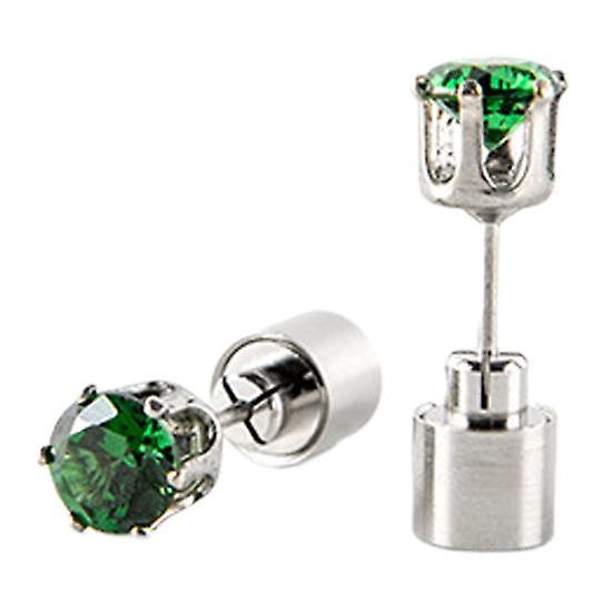 1 Pair Glitter Earrings LED Flashing Light Ear Studs Eye-catching Glowing Earrings for Dance Party Festivals