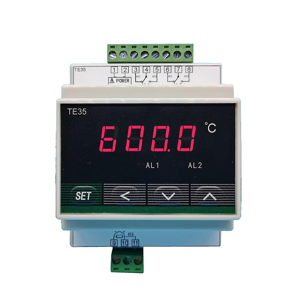 Digital Temperature Controller Rail Thermostat Adjustable Temp Instrument LED