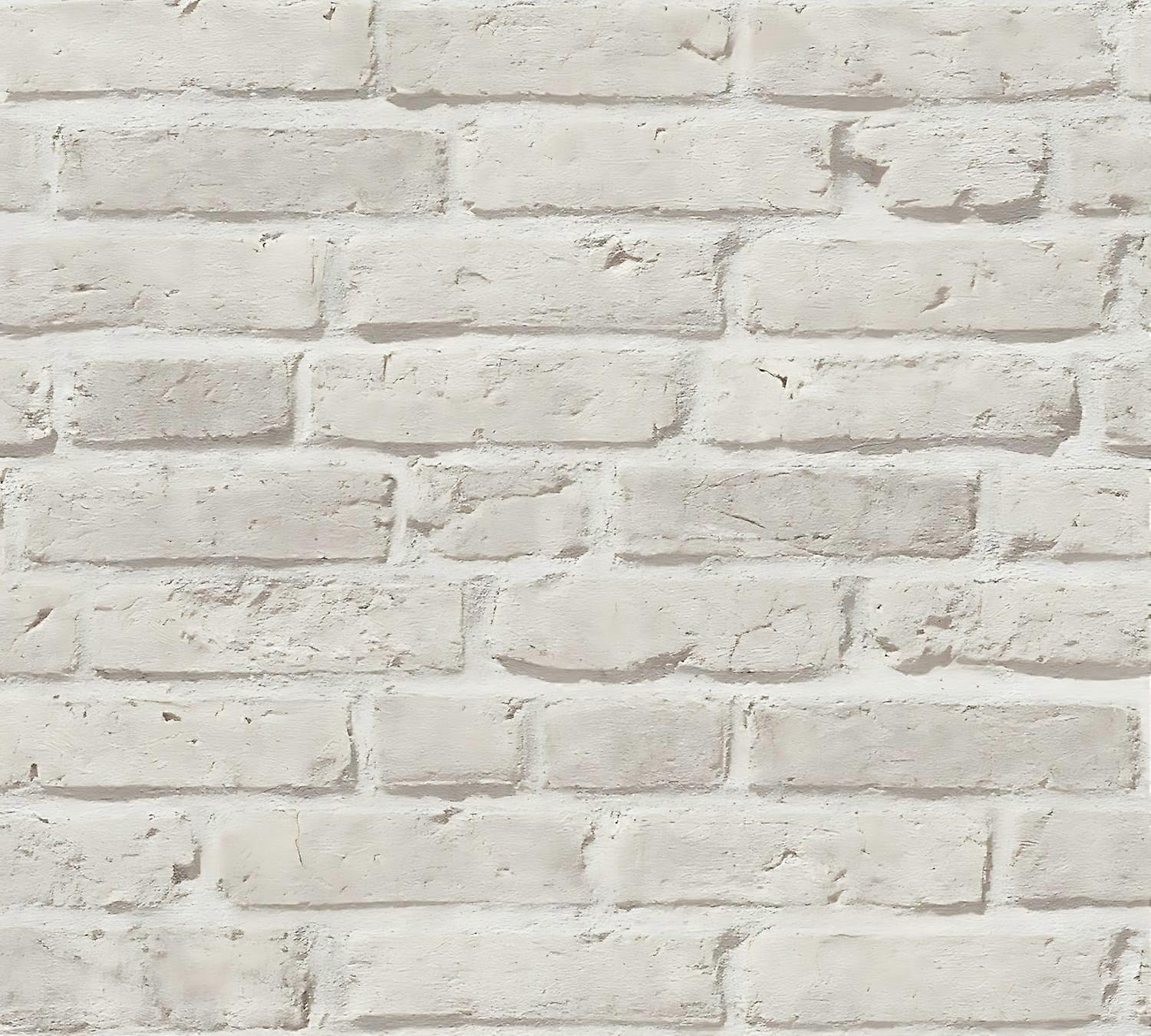 Steen tegel behang Profhome 355813-GU vliesbehang licht gestructureerd in steen look mat grijs 5,33 m2