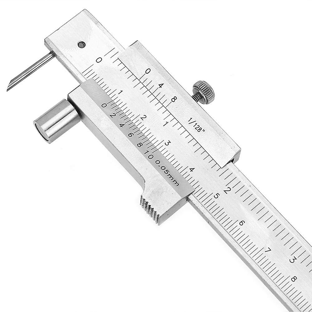 Scribing Caliper, 200mm 8in Dual Scale, Marking Vernier Caliper with Carbide Marking Needle for Scri