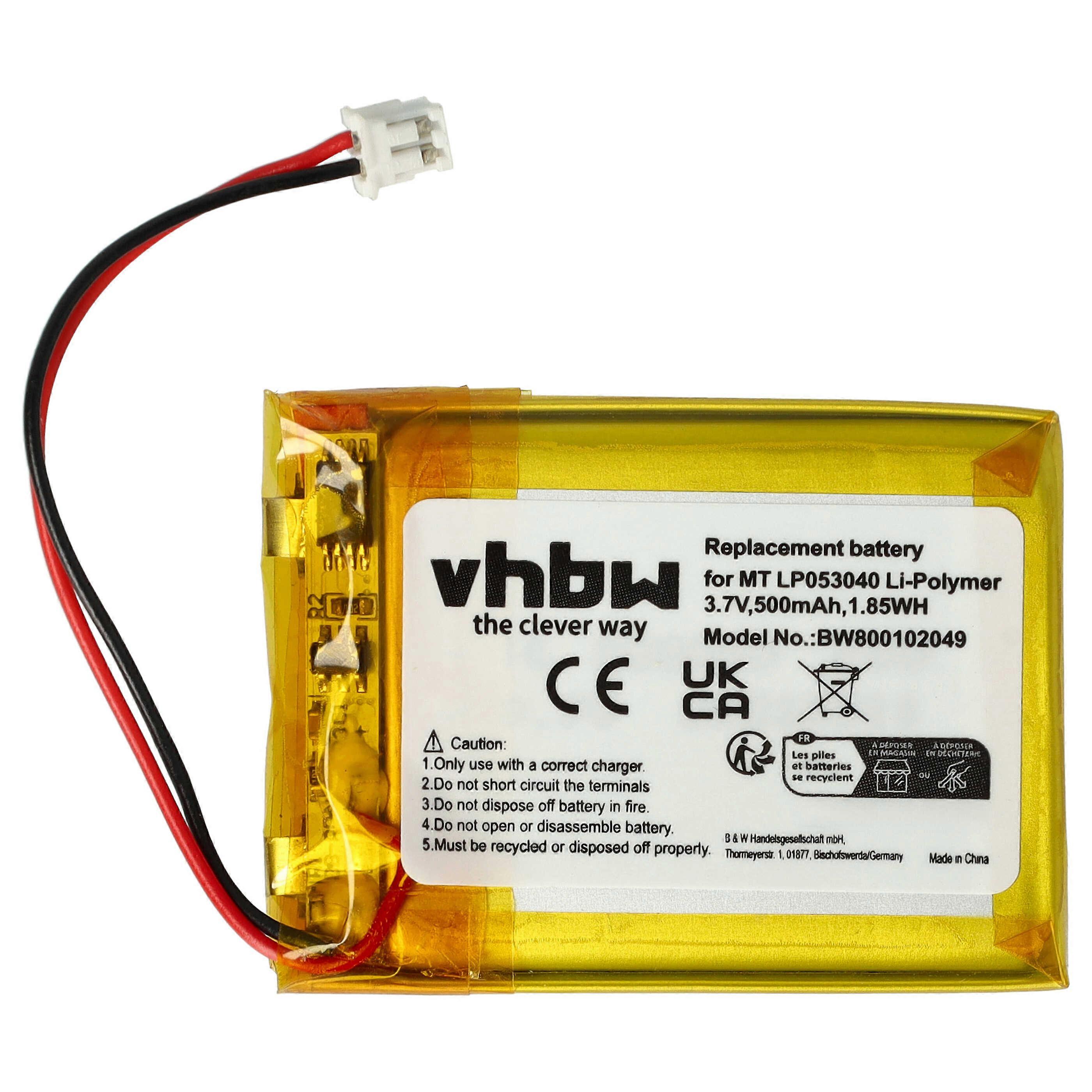 Batterie vhbw compatible avec les téléphones fixes sans fil iDect X2i, X2d, X2di, M2, X2, M1 (600mAh, 3.7V, Li-polymère)