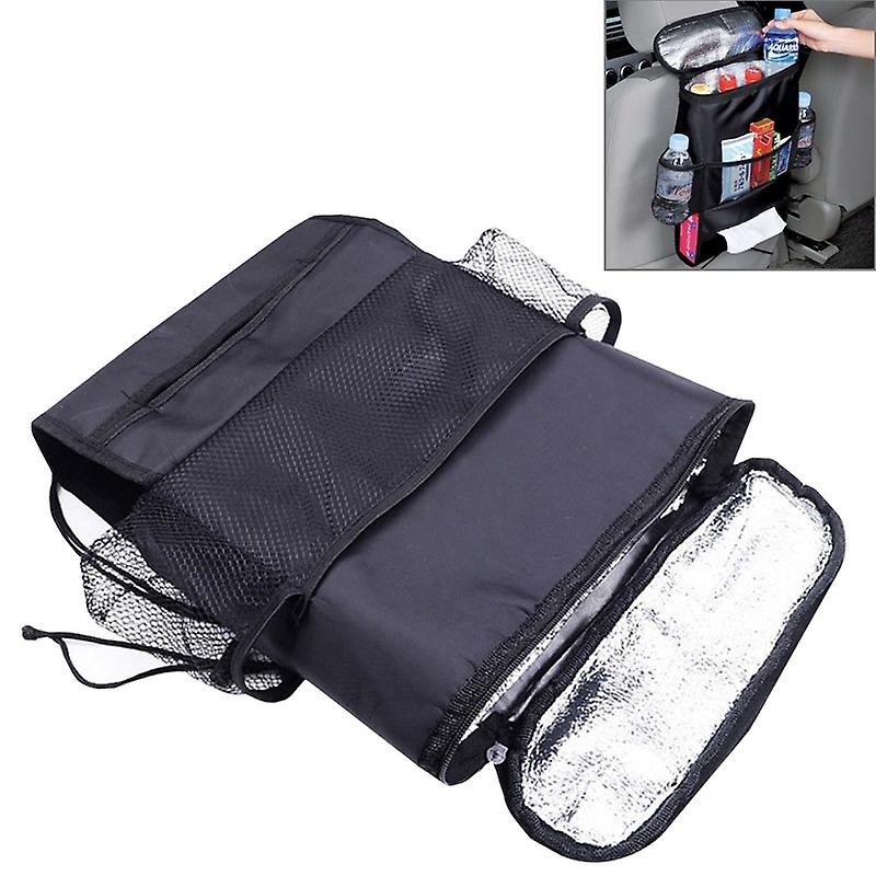 Multi-Pocket Insulation Cold Car Seat Back Storage Bag