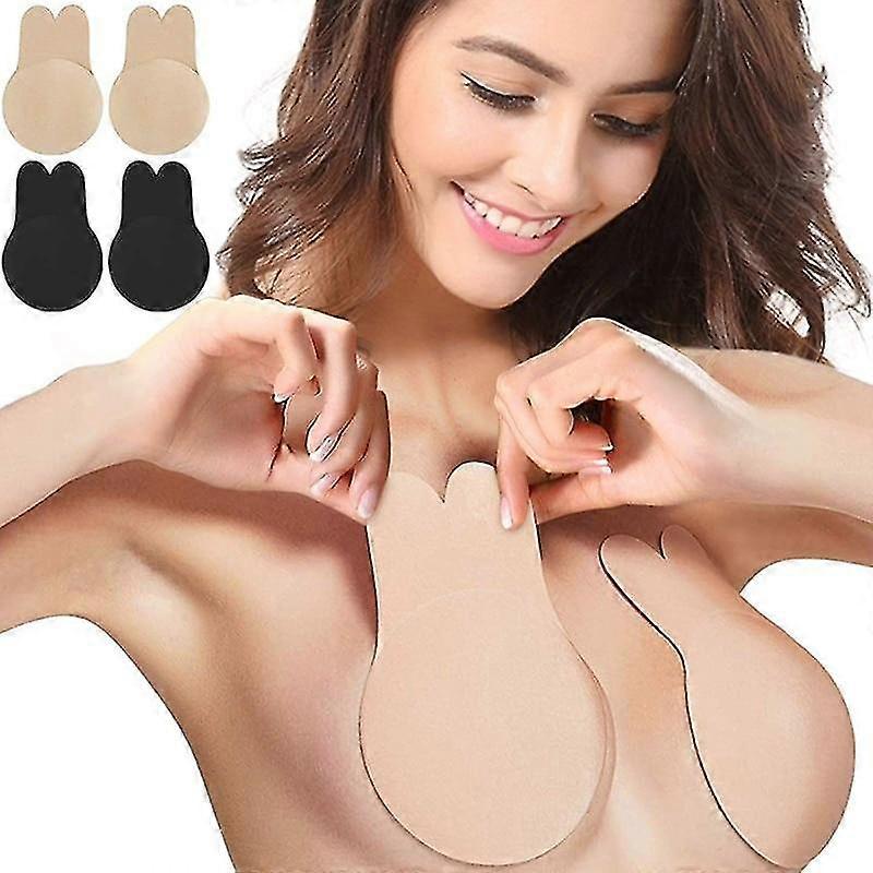 Women Push Up Silicone Strapless Invisible Bra, Self Adhesive Reusable Sticky