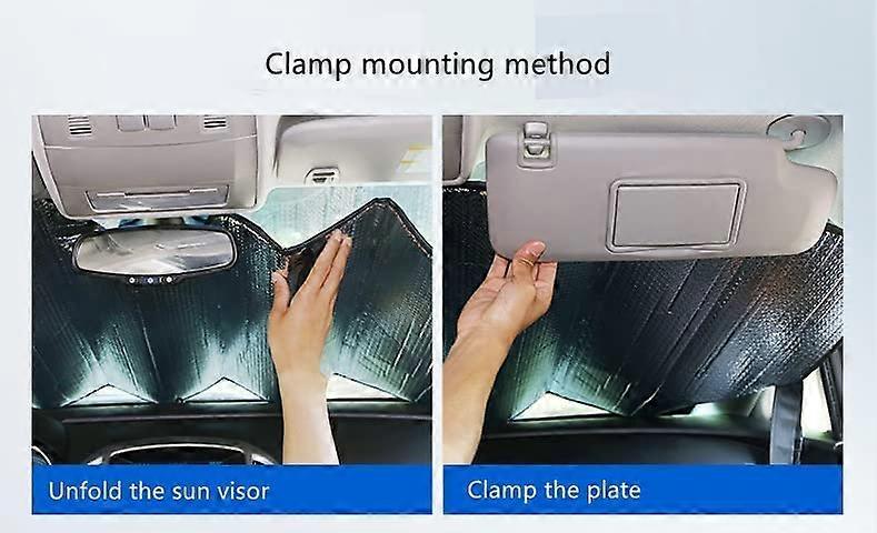 Folding Front Windshield Folding Car Sun Shade (130 x 60cm)