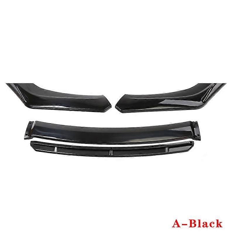 Universal Car Front Bumper Lip Body Kit Spoiler Splitter Diffuser  Red Black Blue Canard Splitter ABS Plastic Auto Modification