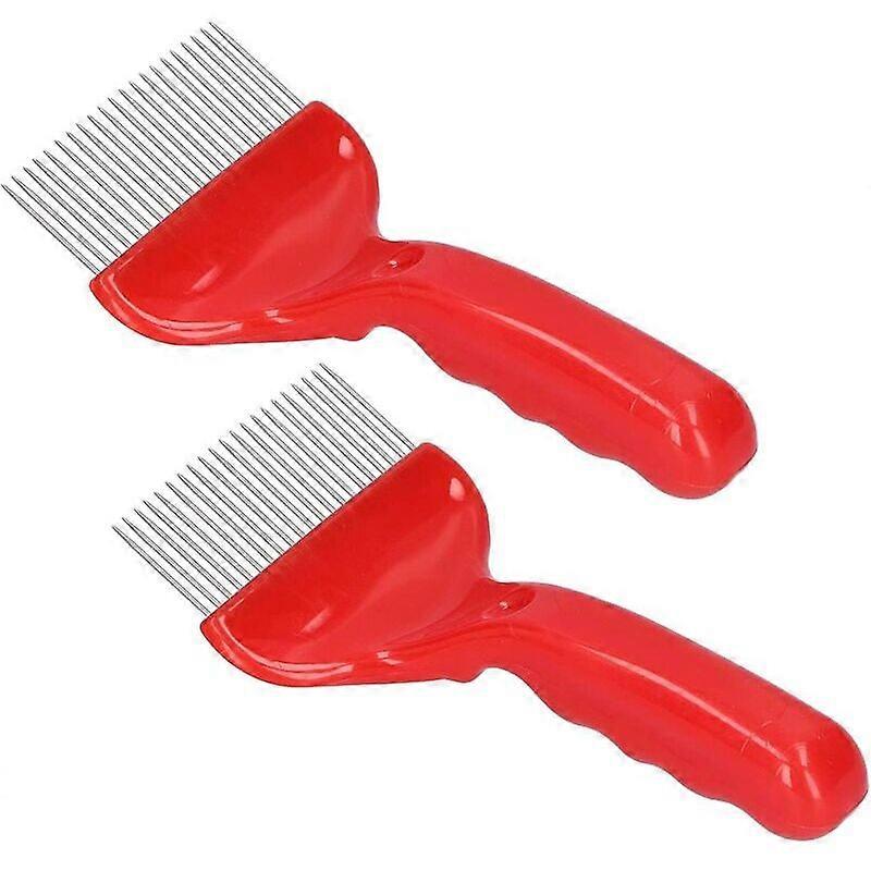 Beekeeping Uncapping Fork, 21 Stainless Steel Teeth, Beekeeping Tool, Honey Extractor for Farm 2PCS