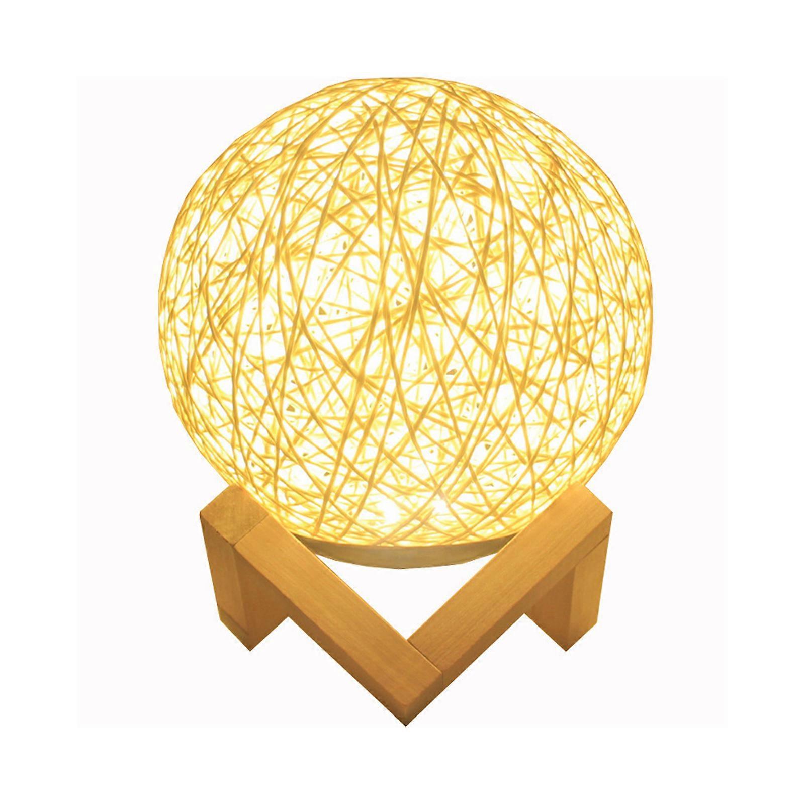 Night Light with Wooden Base Adjustable Design Energy-saving USB Powered Flicker Free Soft Glow Night Lamp Desktop Decoration