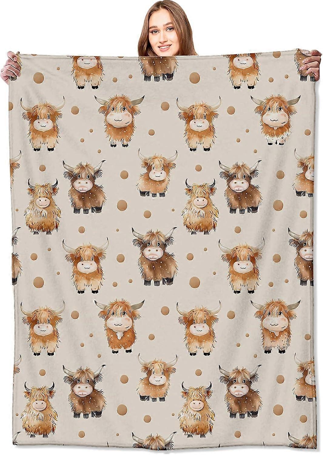 Cartoon Cows Fleece Blanket,Cute Animal Bull Plush Bed Blanket for Kids Boy Sleepwish Sherpa Fleece Blanket Cartoon Cow Pattern UK | Ubuy
