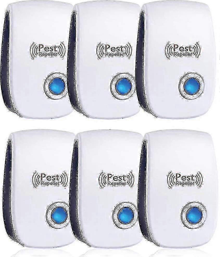 Υπερηχητικό απωθητικό, πακέτο 6, και ποντίκια αρουραίων, αρουραίοι, μύγες, κουνούπια, έντομα, αράχνες, Coc_Dec