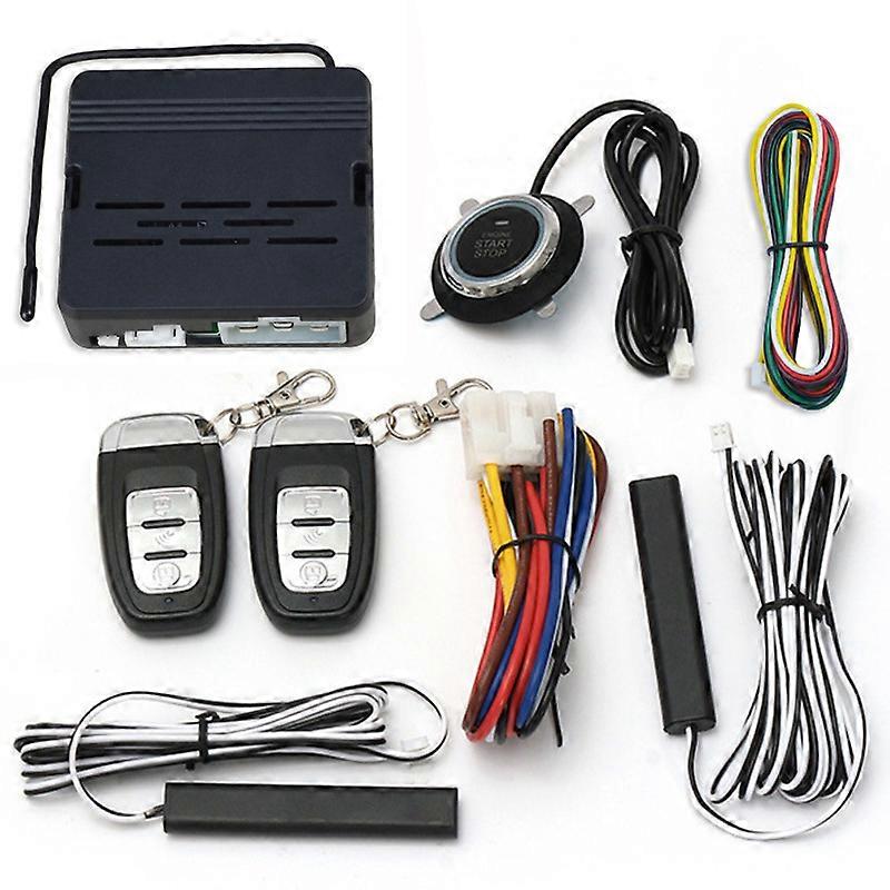 Car Alarm SUV Keyless Entry Remote Engine Start Alarm System Push Button Remote Stop Car Security A