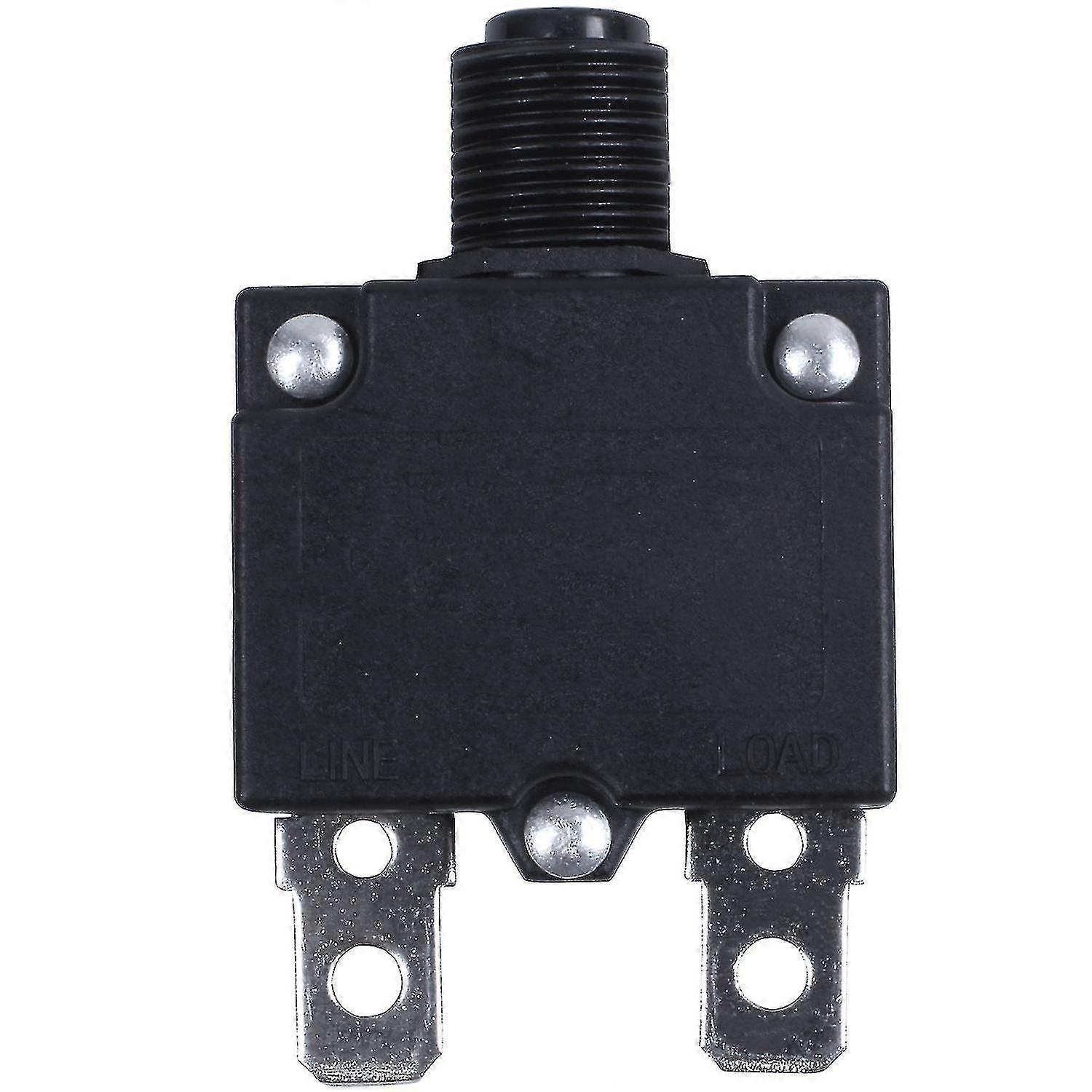Ac 125/250v 10a Circuit Breaker Thermal Overload Protector Black